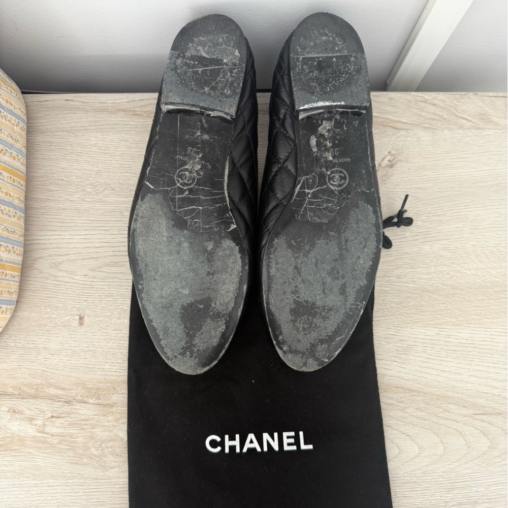 Chanel Calfskin Ballet Flats size 39 - Picture 6 of 9